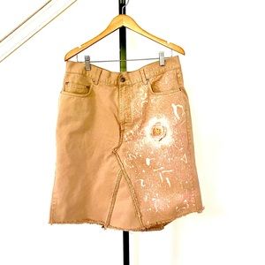 Reconstructed pants to skirt